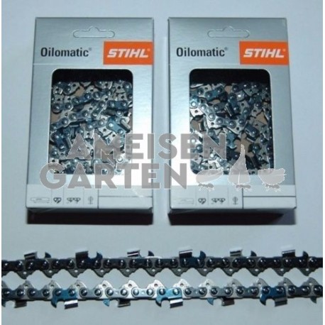 2x Stihl RM Saw Chain 1,6 mm 105 cm 404" SEMI CHISEL 123 Drive Links