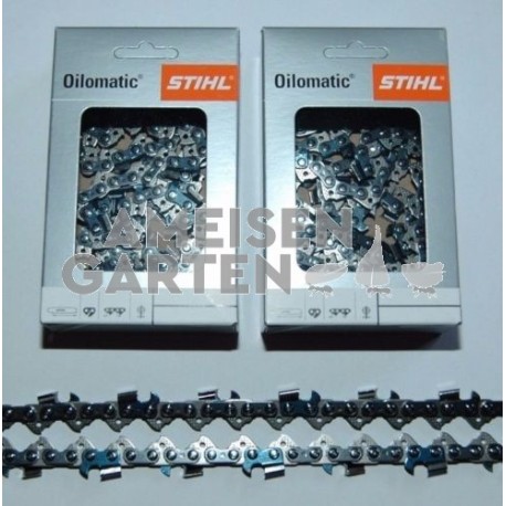 2x Stihl RM Saw Chain 45 cm 1,5 mm 3/8" SEMI CHISEL 68 Drive Links