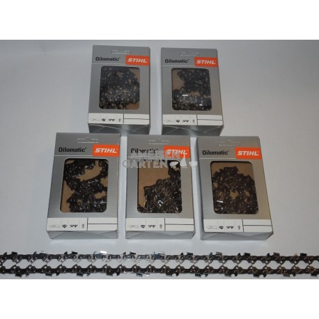 4x Stihl Saw Chain 40 cm 1,3 mm 3/8"P SEMI CHISEL PM 54 drive links