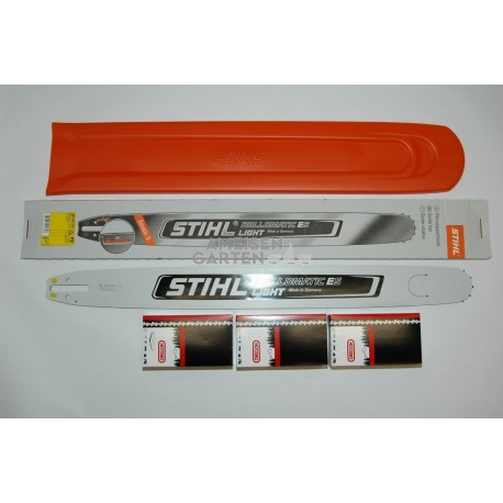 Stihl ES Light Schiene Schwert 71 cm 1,6 3/8" + 3x 75LPX Kette + Schutz