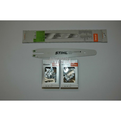 Stihl Schiene Schwert 30cm 1,1mm 1/4"P Rollomatic E + 2x Kette