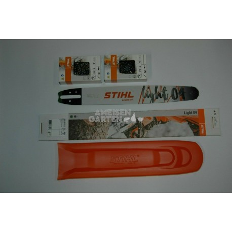Stihl Schiene Schwert 40cm 1,3mm 325" + Schutz + 2x Kette RS TYP1 LIGHT