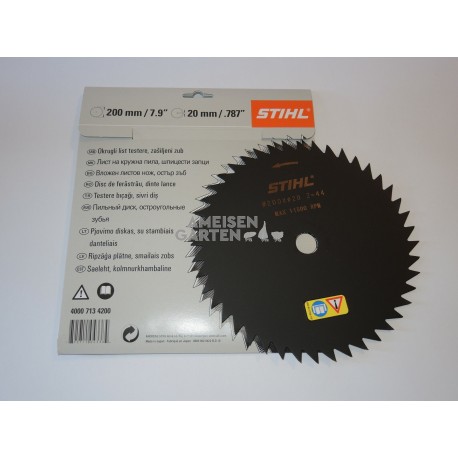 Stihl Messer Kreissägeblatt Spitzzahn 200 - 44Z 20mm Bohrung