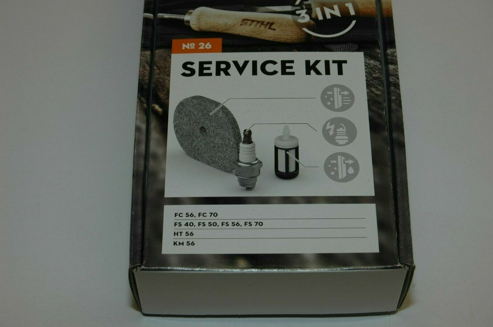 Zündkerze KM90 KM100 FH75 HL90 HL95 HL100 Stihl Service Kit 2x Filter 
