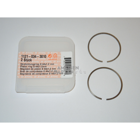 2x Original Stihl Kolbenringe 44 x 1,2 mm für 026 MS 260 MS260