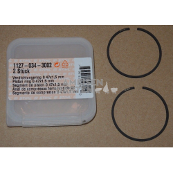 2x Original Stihl Kolbenringe 47x1,5mm MS 290 310 390 MS290 MS310 MS390