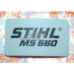 1122 Stihl Typenschild Motorsäge MS660 MS 660