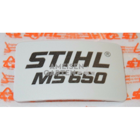 1122 Stihl Typenschild Motorsäge MS650 MS 650