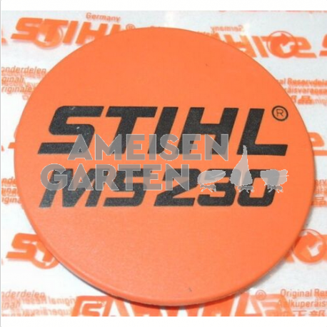 1123 Stihl Typenschild Motorsäge MS 230 MS230