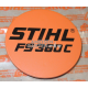 4147 Stihl Typenschild Freischneider FS360C FS 360 C