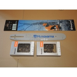 Husqvarna Schiene Schwert 13" 33 cm 1,5 mm 325" + 2x RM Kette