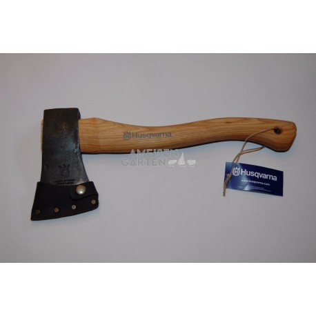 Husqvarna Handbeil Axt 37,5 cm 600g handgeschmidet mit Hickory Stiel