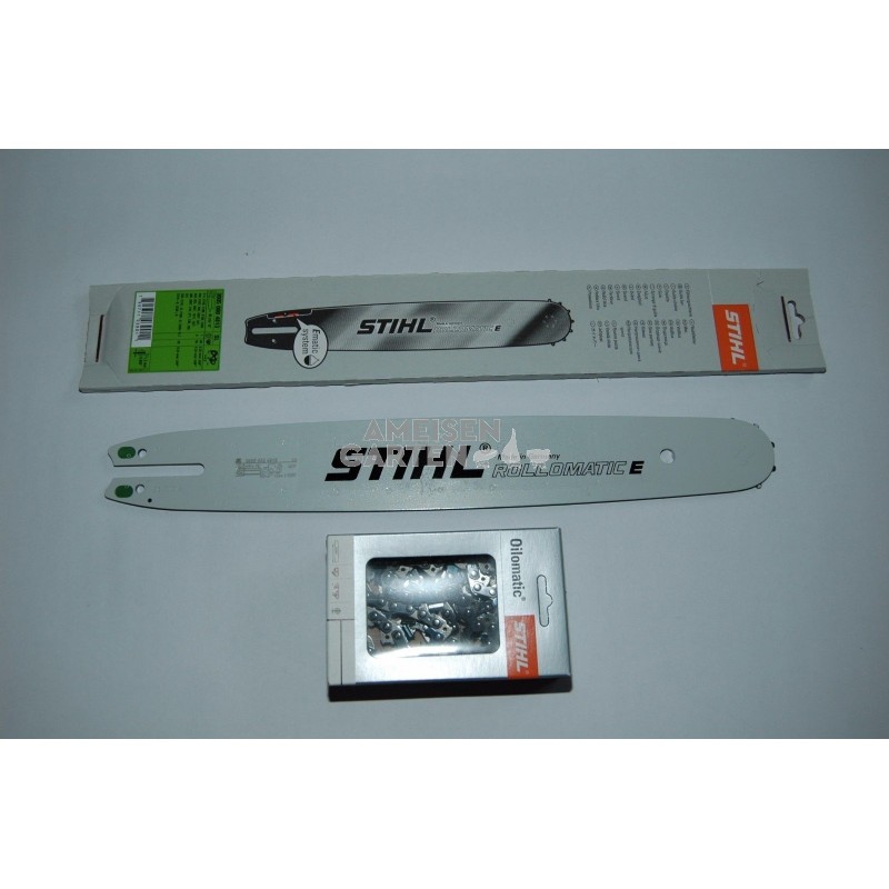 35cm Führungsschiene 3//8P 2 Ketten für Stihl 012 015 guide bar chain