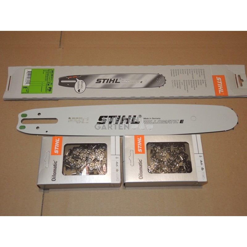 Stihl Guide Bar 16 40 cm 1,6 3/8 ROLLOMATIC E with / without Chains -  AMEISENGARTEN